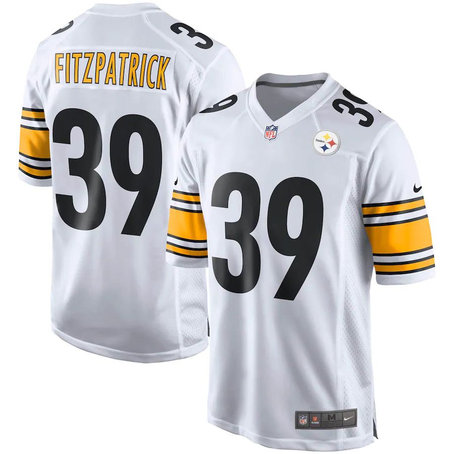 Men Pittsburgh Steelers 39 Minkah Fitzpatrick Nike White Player Game NFL Jersey